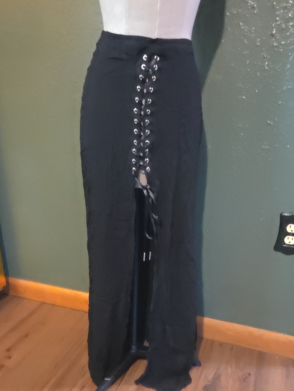 Long Black Witchy Skirt